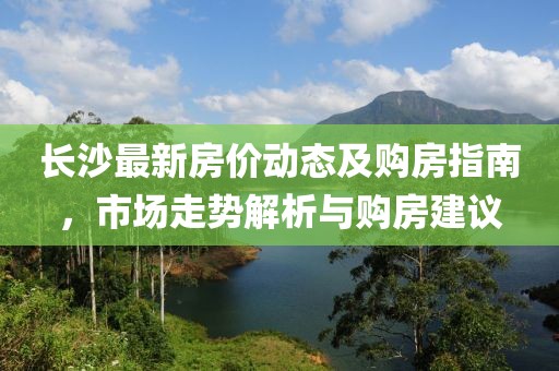 长沙最新房价动态及购房指南，市场走势解析与购房建议