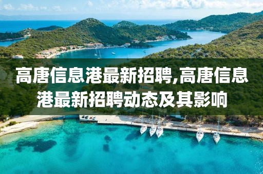 高唐信息港最新招聘,高唐信息港最新招聘动态及其影响