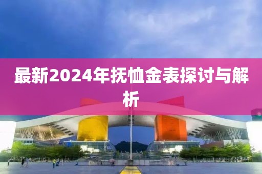 最新2024年抚恤金表探讨与解析